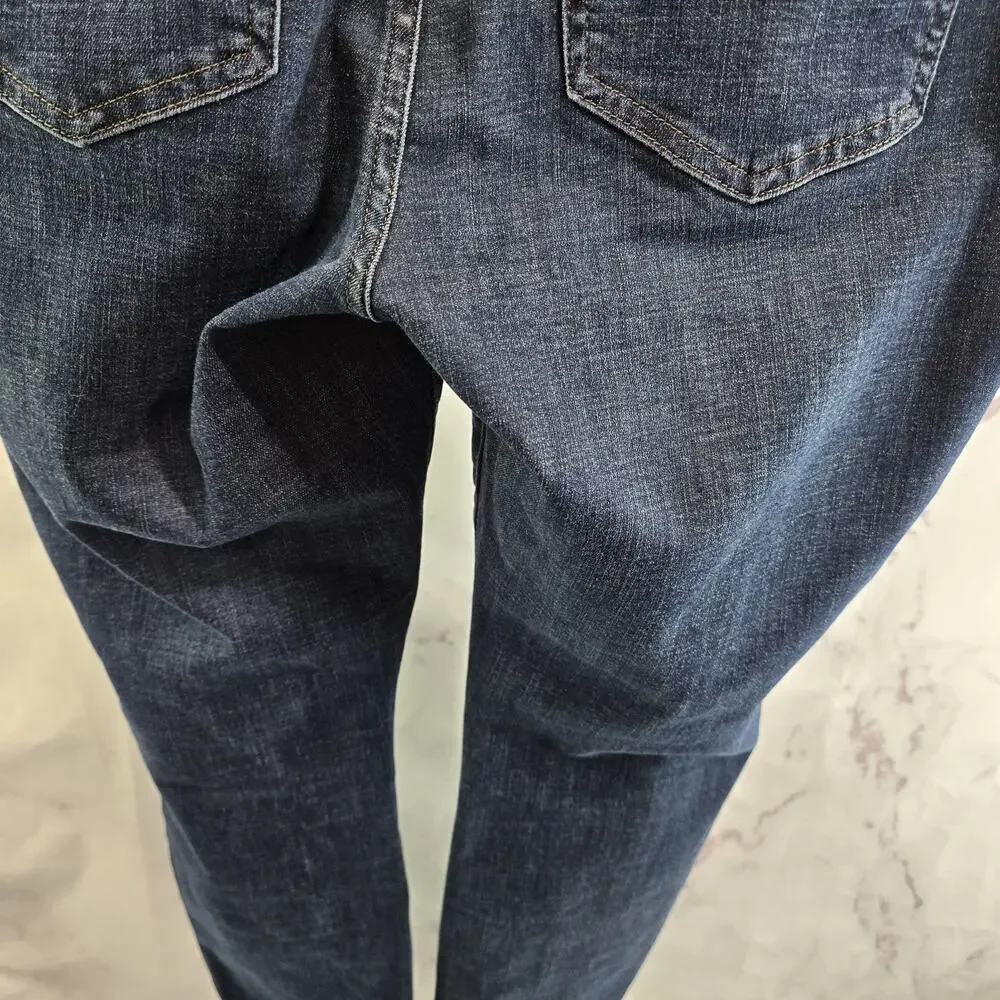 Pistola Jeans Women 31 High Rise Denim Dark Wash Skinny Moody Whiskering